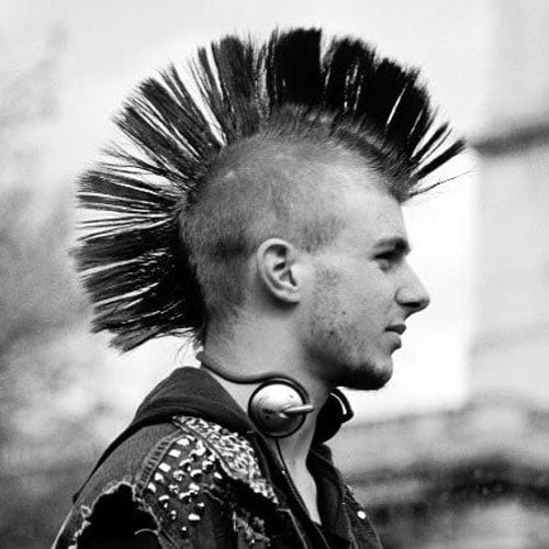 80s Men's Mohawk Haircut