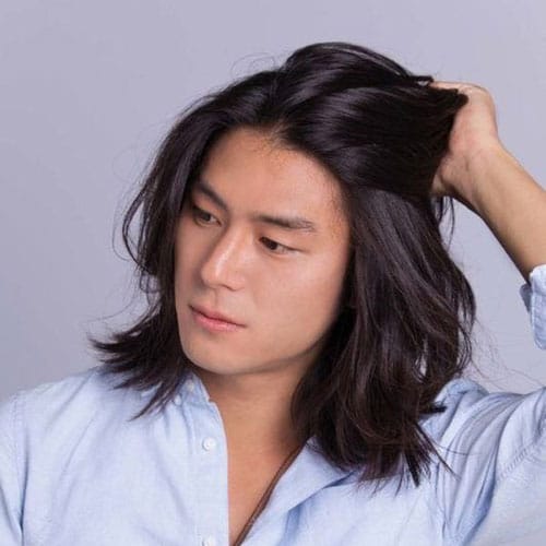 Asian Men with Long Hair