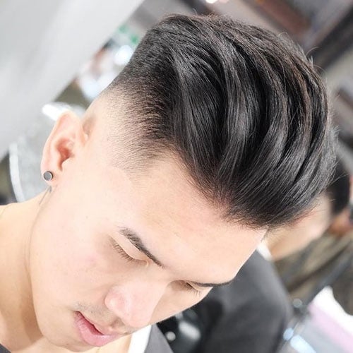 Asian Slicked Back Undercut