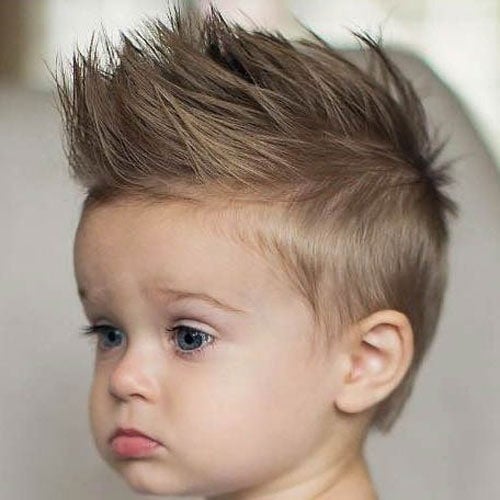 Baby Boy Haircuts - Short Sides with Spiked Up Hair on Top