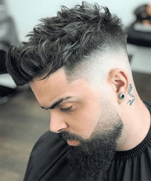 Bald Fade with Beard