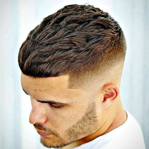 Bald Fade with Textured Crop