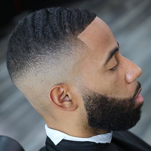 Bald Fade with Waves