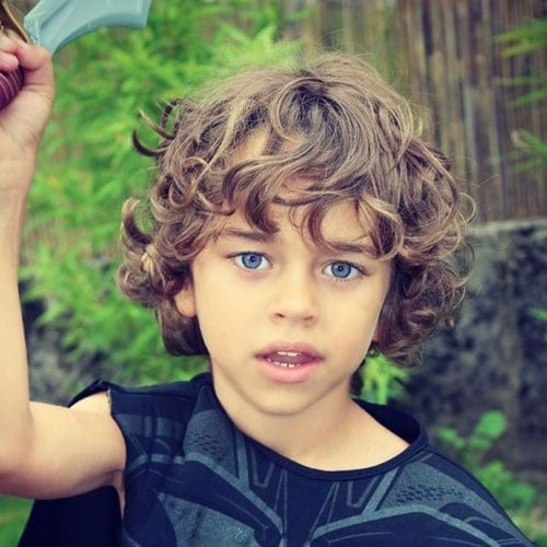 Best Long Hairstyles For Little Boys with Curly Hair