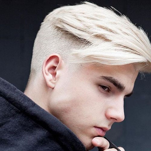 Bleached Hair Undercut Men