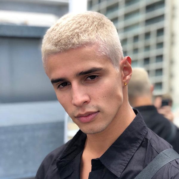 Blonde Buzz Cut Men