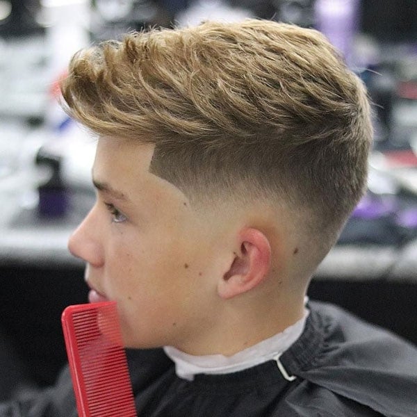 Blonde Fade Haircut