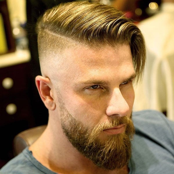 Blonde Hair Undercut Fade Haircut