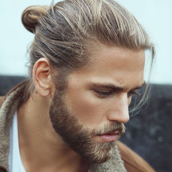 Blonde Man Bun