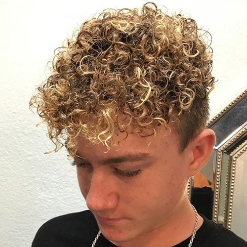 Blonde Perm Hair