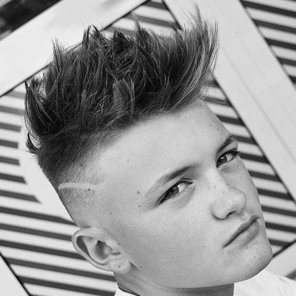 Boys Faux Hawk Fade