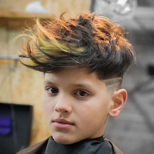 Boys Long Hair with Fade