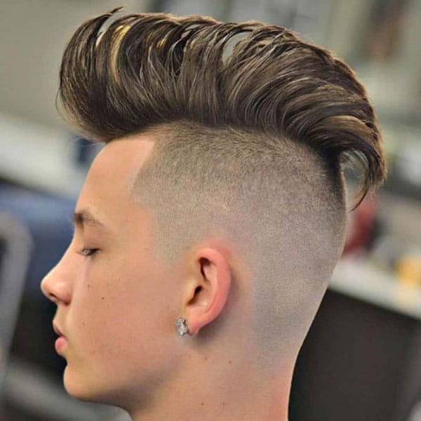 Boys Long Mohawk + Shaved Sides