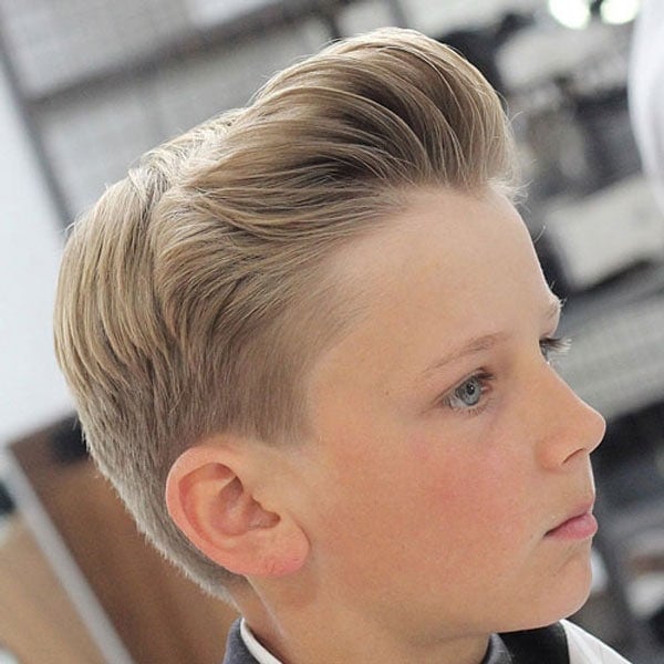 Boys Quiff Fade Haircut