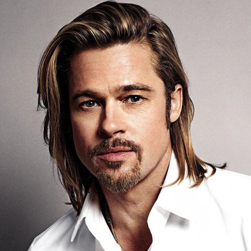 Brad Pitt Long Hair + Beard