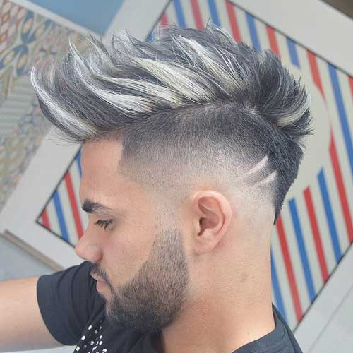 Burst Fade Faux Hawk