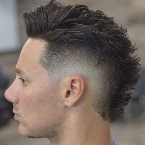 Burst Fade Mohawk Hairstyle