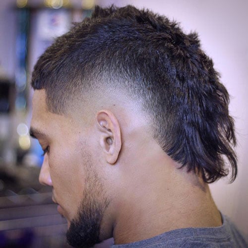 Burst Fade Mullet