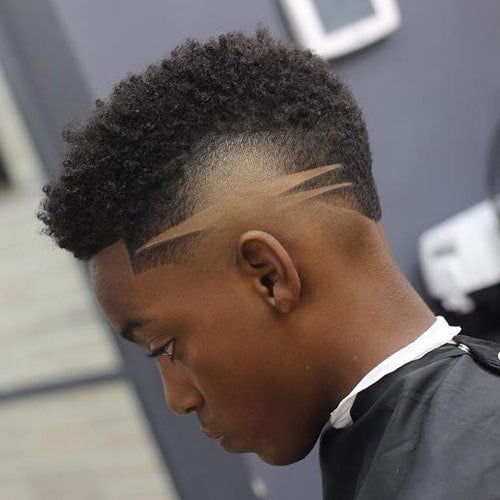 Burst Fade with Hair Design