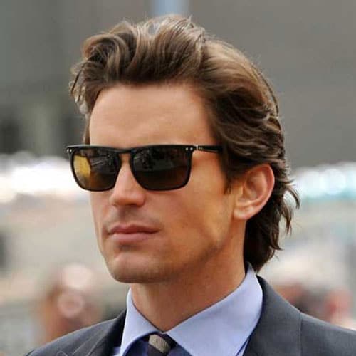 Business Hairstyles For Men - Long Flowing Brushed Back Hair