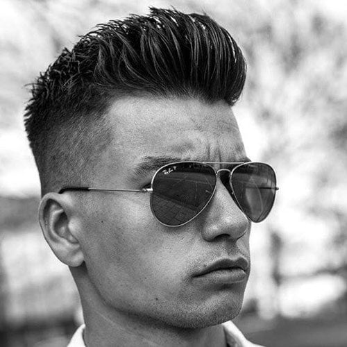 Businessman Haircut - High Fade with Brush Up