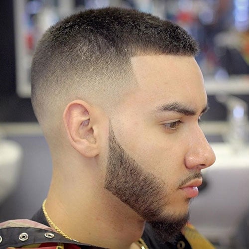 Buzz Cut with Shape Up and High Fade