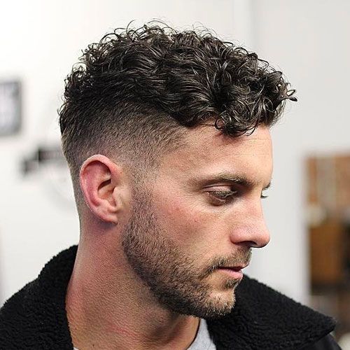 Caesar Cut Perm Hair Men