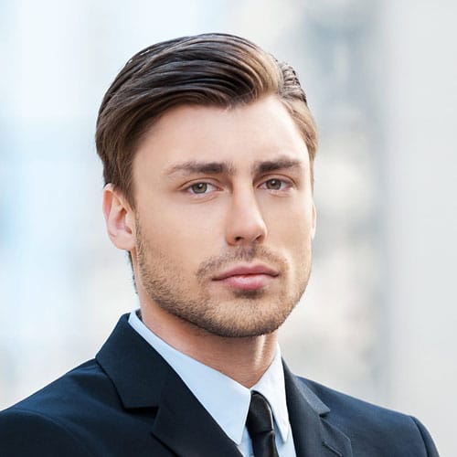 Classic Comb Over Hairstyle For Men