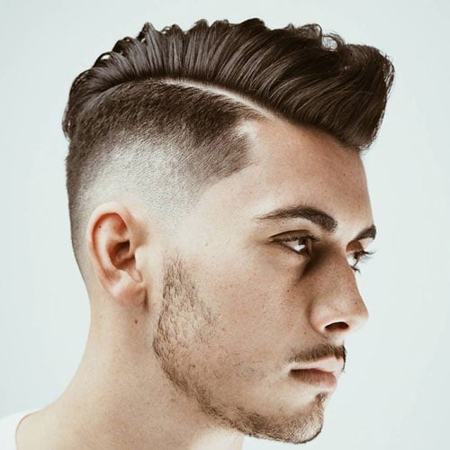 Comb Over Fade + Hard Part