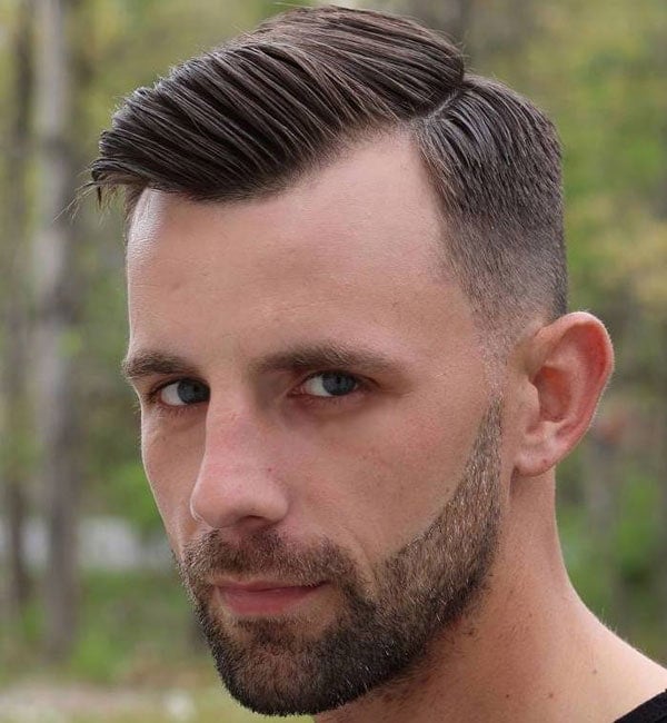 Comb Over Hairstyles For Men with Receding Hairlines