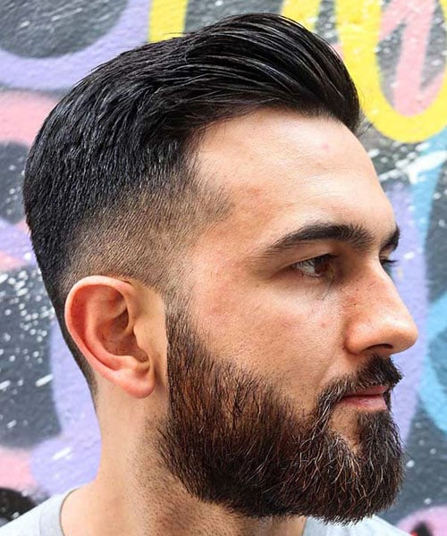 Comb Over Taper Fade