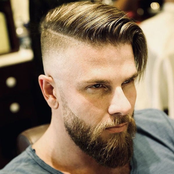 Comb Over Undercut Fade