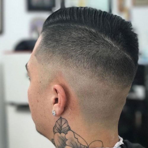 Comb Over + Undercut Fade