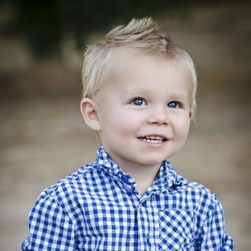 Cool Baby Boy Hairstyles - Faux Hawk with Short Sides