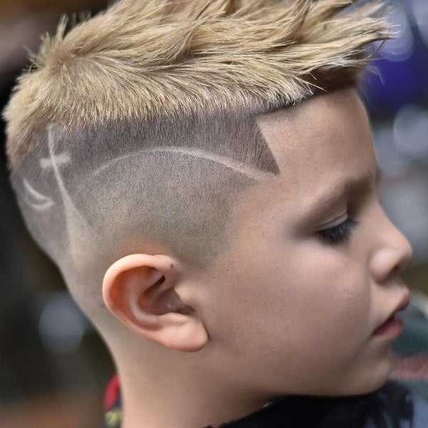 Cool Boys Bald Fade Haircut