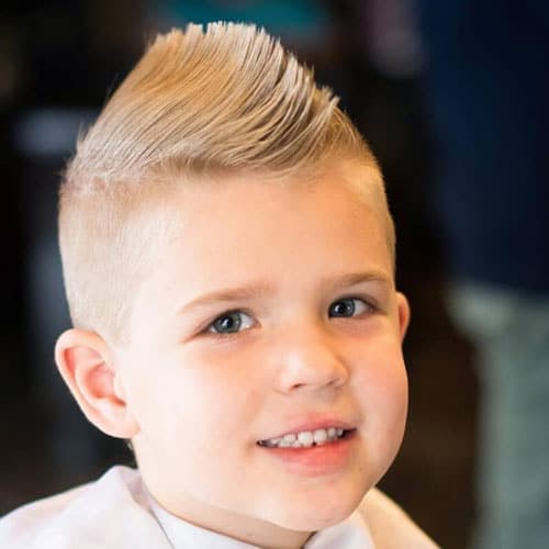 Cool Haircuts For Little Boys - Short Sides with Faux Hawk or Mohawk