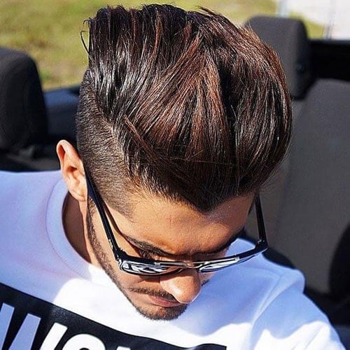 Cool Quiff Hairstyle with Undercut