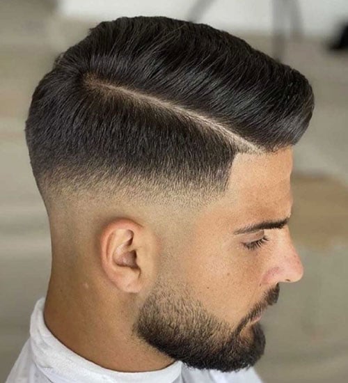 Cool Side Part Fade Hairstyle