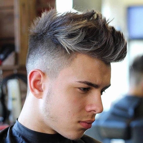 Cool Spiky Hair with Blonde Highlights