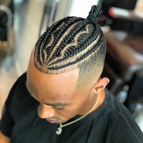 Cornrow Braids with Shaved Sides