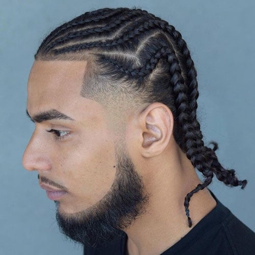 Cornrow Braids with Taper