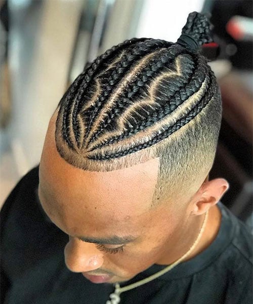 Cornrows with Faded Sides