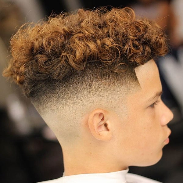 Curly Hair Fade + Bald Fade + Line Up