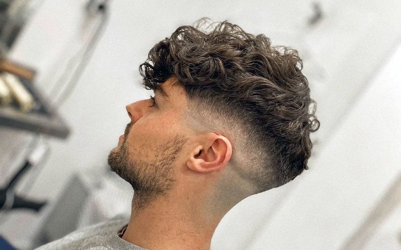 Curly Hair Fade Haircut