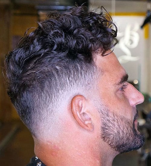 Curly Hair Taper Fade