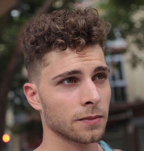 Curly Hair Taper Fade