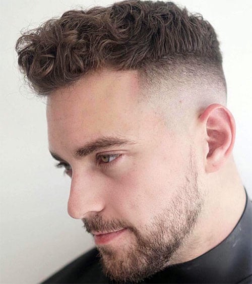 Curly High Fade