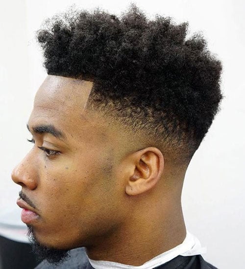 Curly High Top Fade