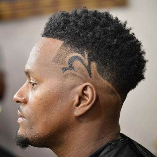 Curly High Top Fade