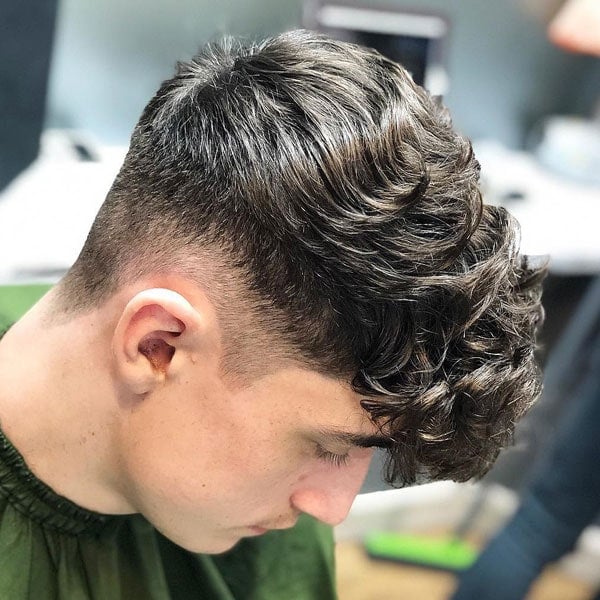 Curly Taper Fade